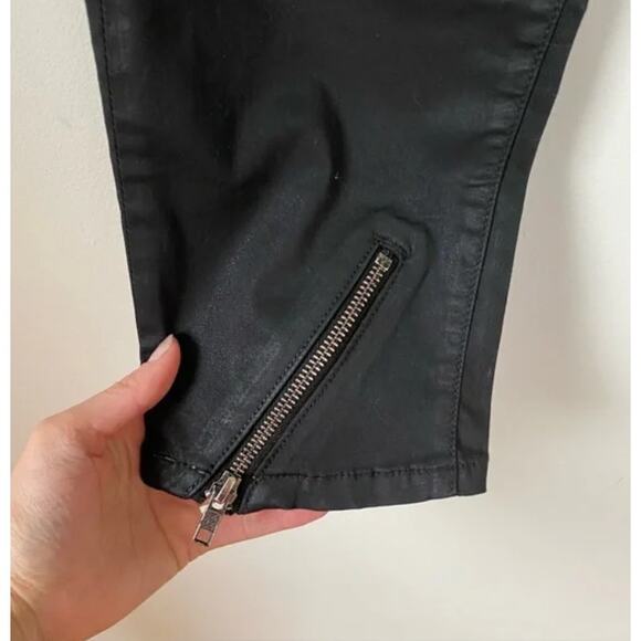 David Kahn Nikki Blackhearts Skinny Zipper Pants 28 - Picture 2 of 6